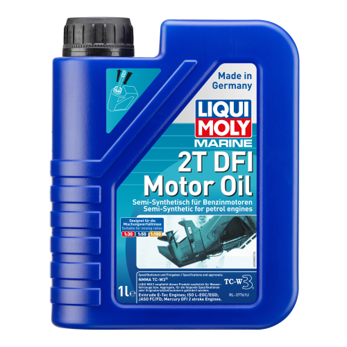 Полусинтетическое моторное масло для водной техники Marine 2T DFI Motor Oil - 1 л