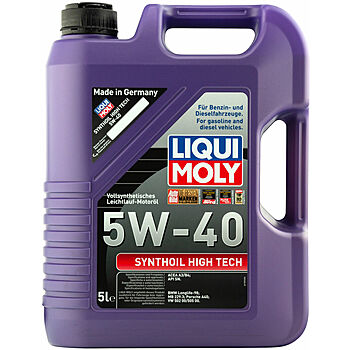 Синтетическое моторное масло Synthoil High Tech 5W-40 - 5 л